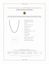 4.23 Ct. Sapphire Accent Stones Necklace, 14K White Gold Scan Report