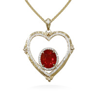 3.87 Ct. Opal 18K Yellow Gold pendant