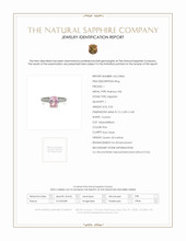 3.04 Ct. Pink Sapphire and Natural Diamond Pave Ring, Platinum 950 Scan Report