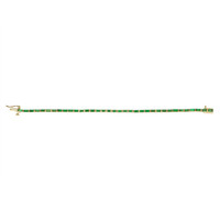 3.80 Ct.Tw. Emerald Tennis/Line Bracelet, 14K Yellow Gold Image