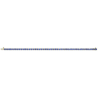 6.08 Ct.Tw. Blue Sapphire Tennis/Line Bracelet, 14K Yellow Gold Image