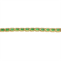 5.42 Ct.Tw. Emerald Tennis/Line Bracelet, 14K Yellow Gold Image