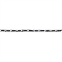 4.89 Ct.Tw. Blue Sapphire Tennis/Line Bracelet, 14K White Gold Image