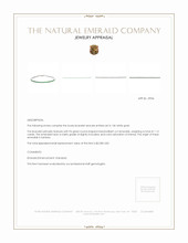 1.12 Ct.Tw. Emerald Tennis/Line Bracelet, 14K White Gold Appraisal
