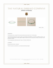 1.45 Ct.Tw.Total Carat Weight Emerald Tennis/Line Bracelet, 14K White Gold Appraisal
