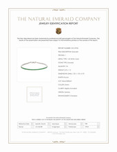 1.12 Ct.Tw. Emerald Tennis/Line Bracelet, 14K White Gold Scan Report