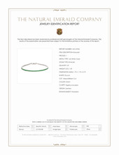 1.45 Ct.Tw.Total Carat Weight Emerald Tennis/Line Bracelet, 14K White Gold Scan Report