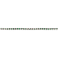 1.12 Ct.Tw. Emerald Tennis/Line Bracelet, 14K White Gold Image