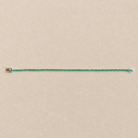 1.45&nbsp;Ct.Tw.Total Carat Weight Emerald Tennis/Line Bracelet, 14K White Gold Image