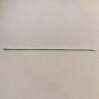 1.12 Ct.Tw. Emerald Tennis/Line Bracelet, 14K White Gold Life Style
