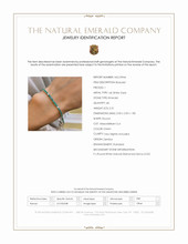 2.31 Ct.Tw.Total Carat Weight Emerald and Natural Diamond Tennis/Line Bracelet, 14K White Gold Scan Report