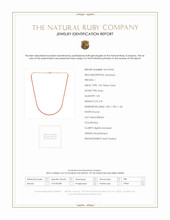 5.01 Ct. Ruby Pave Necklace, 14K Yellow Gold Scan Report