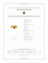 0.60 Ct. Pinkish Red Ruby Bezel Ring, 14K Yellow Gold Scan Report