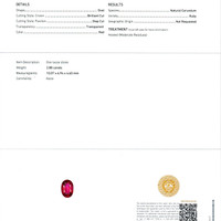 2.88 Ct. Ruby Natural Diamond Pave Ring, 18K White Gold Scan Report