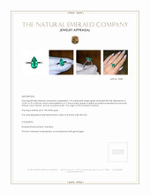 1.92 Ct. Emerald Solitaire Ring, 18K White Gold Appraisal