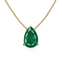 1.50 Ct. Emerald Yellow Gold pendant