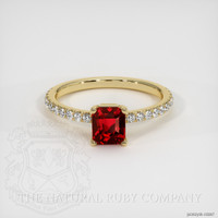 1.65 Ct. Ruby Yellow Gold ring