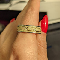 14K White Gold Men's Plain Band Life Style