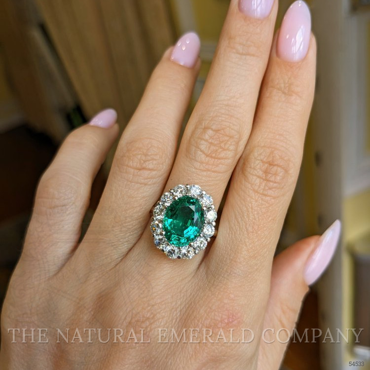 18K White Gold Halo Ring Setting #JS999W18 | The Natural Emerald Company