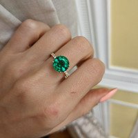 18K Yellow Gold Ring Setting Image