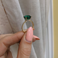 18K Yellow Gold Ring Setting Image