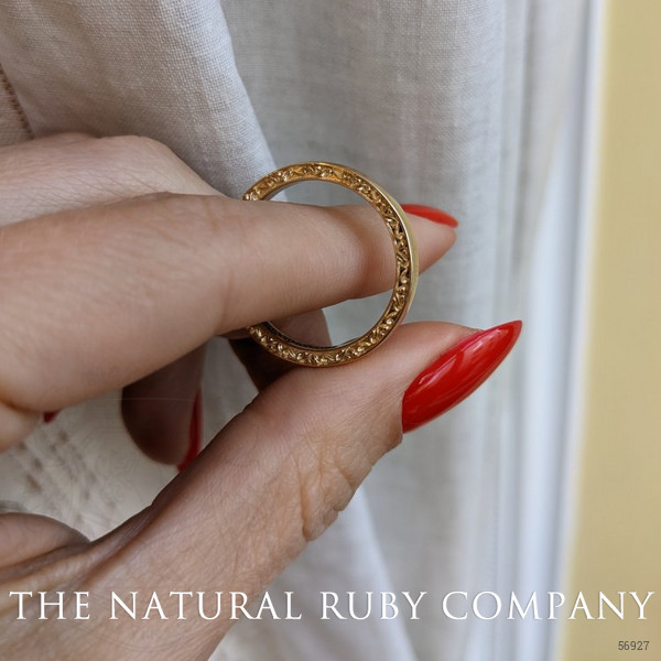 18K White Gold Men's Plain Band