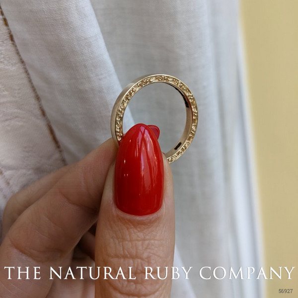 18K White Gold Men's Plain Band