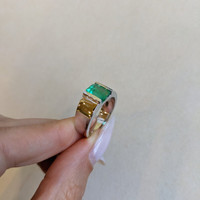 18K White Gold Men's Ring Setting Image