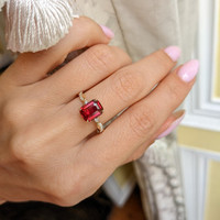 18K White Gold Ring Setting Image