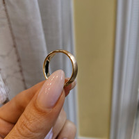 18K White Gold Men's Plain Band Life Style