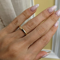 18K White Gold Men's Plain Band Life Style