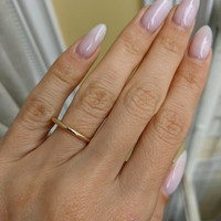 18K White Gold Men's Plain Band Life Style