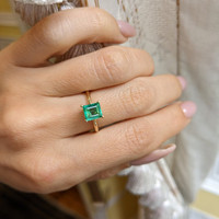 18K White Gold Solitaire Ring Setting Life Style