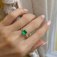 18K White Gold Pave Ring Setting Life Style