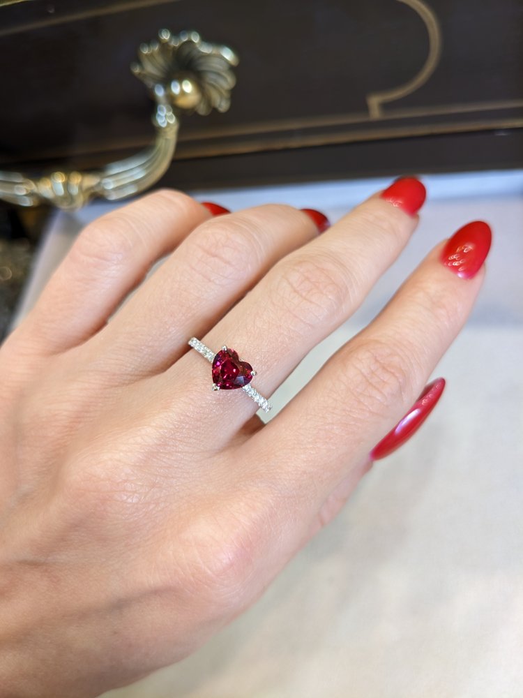 Ruby deals pave ring