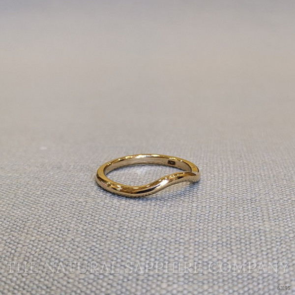 14K Yellow Gold Curved Plain Band