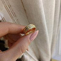18K White Gold Men's Plain Band Life Style