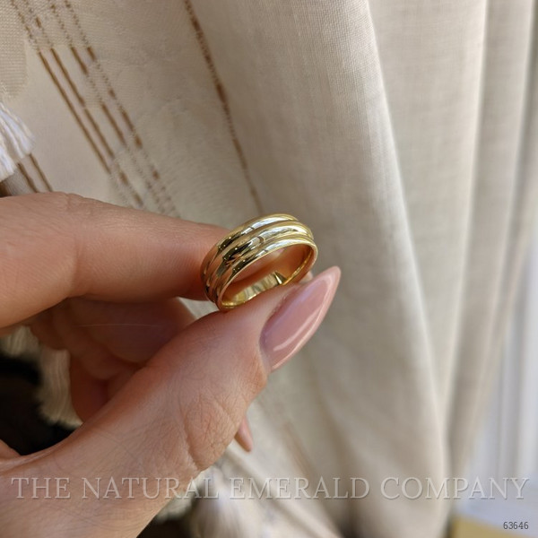 14K Yellow Gold Men's Plain Band