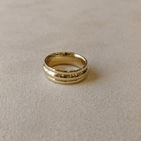18K White Gold Men's Plain Band Life Style