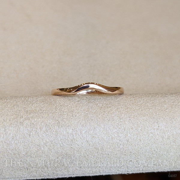 14K Yellow Gold Curved Plain Band