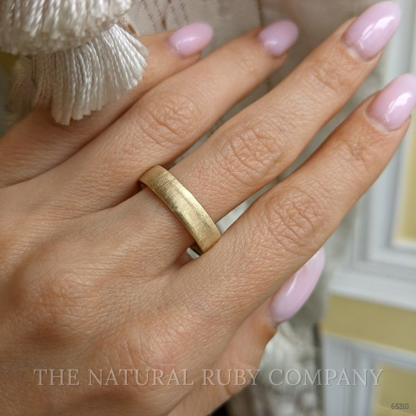 14K White Gold Men's Plain Band