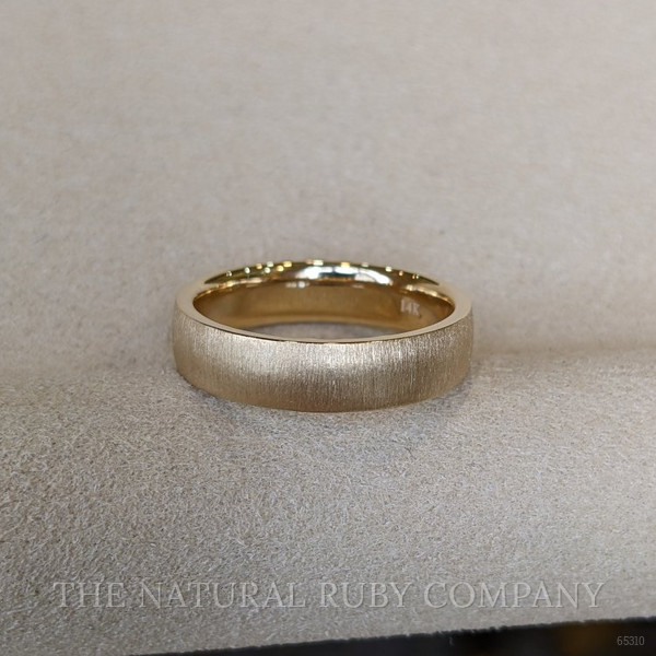 14K White Gold Men's Plain Band