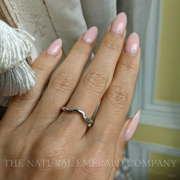 14K Rose Gold Curved Plain Band