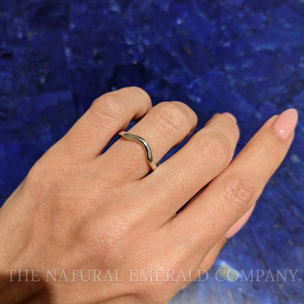 14K Yellow Gold Curved Plain Band