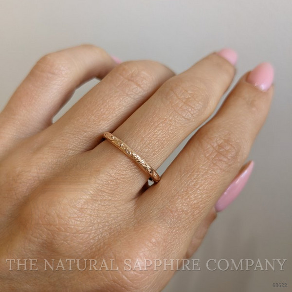 18K Yellow Gold Antique Style Plain Band