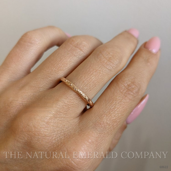 18K Yellow Gold Antique Style Plain Band