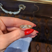 18K White Gold Men's Plain Band Life Style