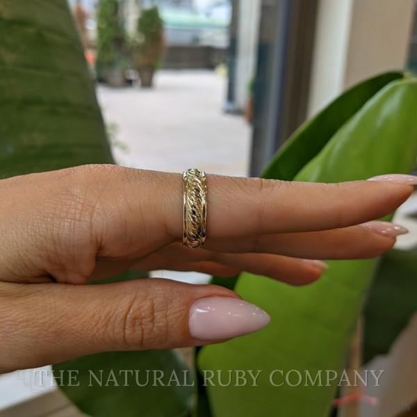 14K White Gold Men's Plain Band