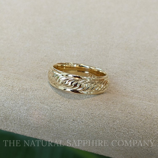 14K Yellow Gold Men's Plain Band