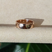 14K White Gold Men's Plain Band Life Style